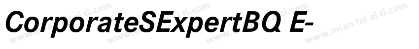CorporateSExpertBQ E字体转换